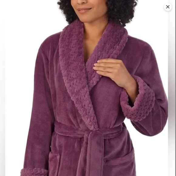 Carole Hochman ladies long plush wrap robe S - Picture 1 of 7